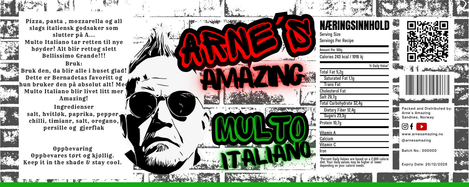 Arne`s Amazing Multo Italiano 150gr