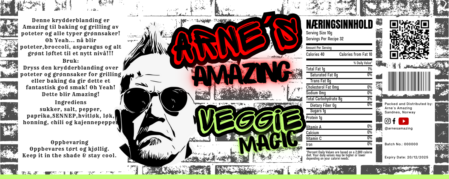 Arne`s Amazing Veggie Magic 150gr