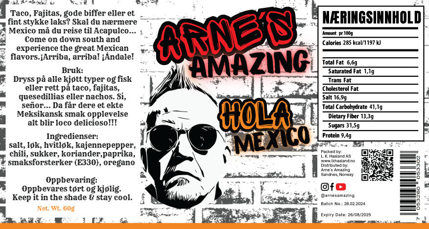 Arne`s Amazing Hola Mexico 75gr